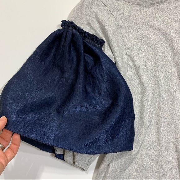 Trame Italy unique design ruffle sleeves tee shirt - Picture 2 of 8